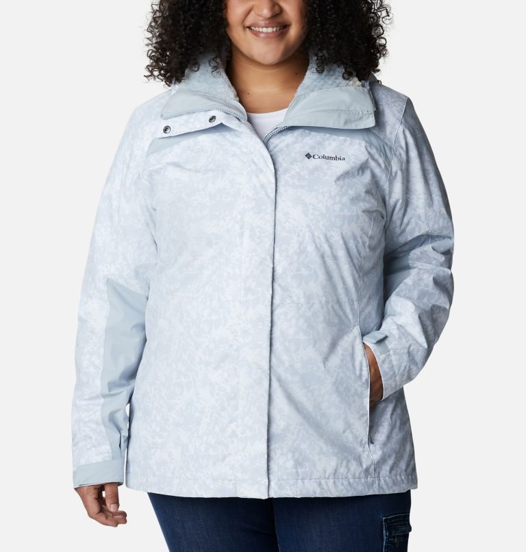 Women\'s Columbia Tunnel Falls Interchange Jackets White | Plus Size CA-I834A